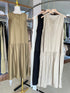 Casual Sleeveless Flounce Dress